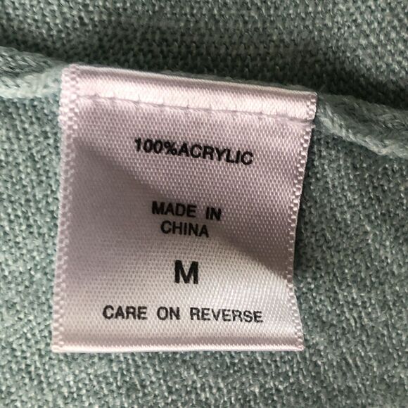 New York & Company Womens Knit Sweater Blue Cardigan Buttons Medium - Picture 4 of 16